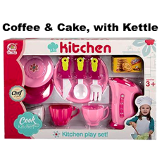 Coffee & Cake Playset with Kettle - 11 Piece